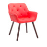 Silla de Comedor Cassidy Rojo,Nogal