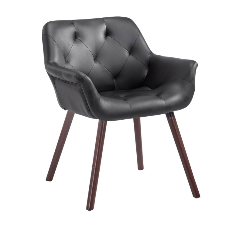 Silla de Comedor Cassidy Negro,Nogal