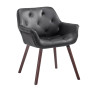 Silla de Comedor Cassidy Negro,Nogal