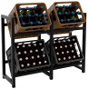 Estantería para Cajas de Bebidas Stack Negro,75x91x31 cm