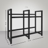 Estantería para Cajas de Bebidas Stack Negro,75x91x31 cm