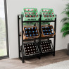 Estantería para Cajas de Bebidas Stack Negro,116x91x31 cm