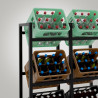 Estantería para Cajas de Bebidas Stack Negro,116x91x31 cm