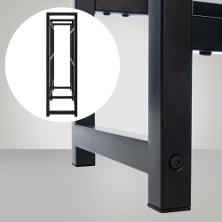 Estantería para Cajas de Bebidas Stack Negro,116x91x31 cm