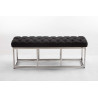 Taburete Pie de Cama Amun en Tela Gris oscuro,120 cm