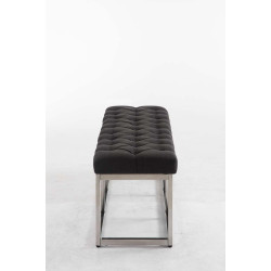 Taburete Pie de Cama Amun en Tela Gris oscuro,120 cm