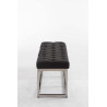 Taburete Pie de Cama Amun en Tela Gris oscuro,120 cm