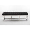 Taburete Pie de Cama Amun en Tela Gris oscuro,150 cm