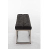 Taburete Pie de Cama Amun en Tela Gris oscuro,150 cm