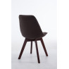 Silla De Comedor Borneo V2 En Tela Gris oscuro,Nogal