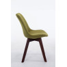 Silla De Comedor Borneo V2 En Tela Verde,Nogal