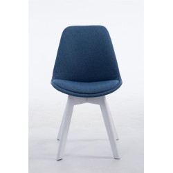 Silla De Comedor Borneo V2 En Tela Azul,Blanco