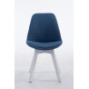 Silla De Comedor Borneo V2 En Tela Azul,Blanco