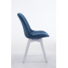 Silla De Comedor Borneo V2 En Tela Azul,Blanco