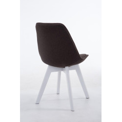 Silla De Comedor Borneo V2 En Tela Gris oscuro,Blanco