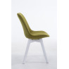 Silla De Comedor Borneo V2 En Tela Verde,Blanco