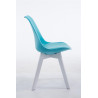Silla De Comedor Borneo V2 Azul,Blanco
