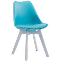 Silla De Comedor Borneo V2 Azul,Blanco