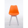 Silla De Comedor Borneo V2 Naranja,Blanco