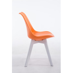 Silla De Comedor Borneo V2 Naranja,Blanco