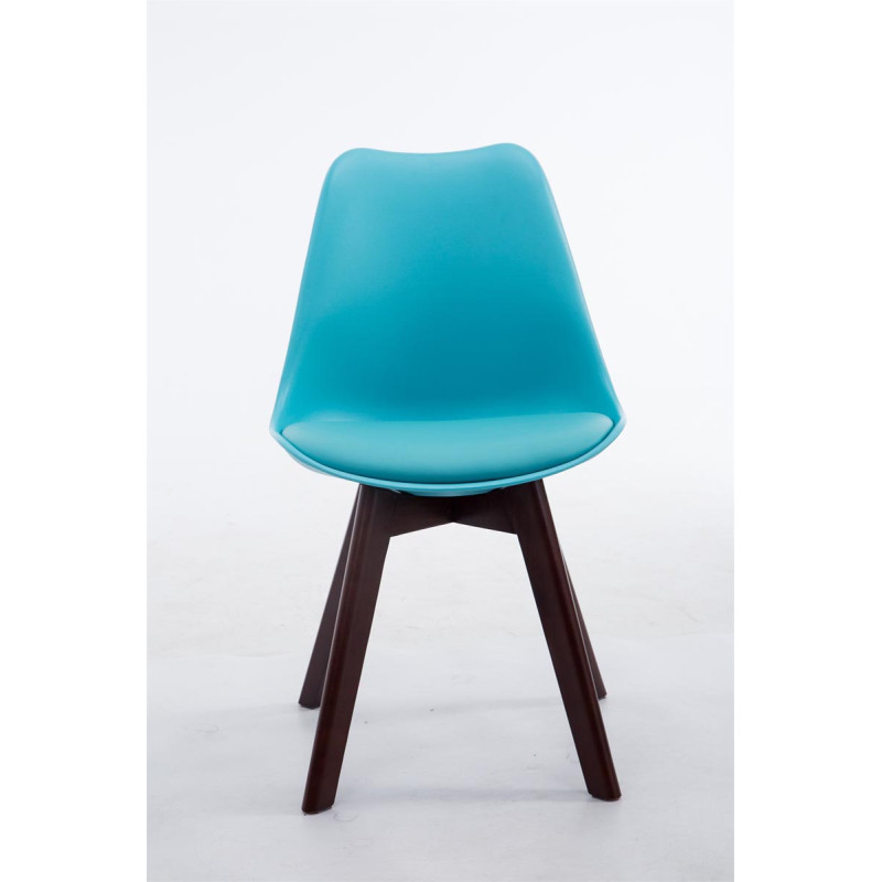 Silla De Comedor Borneo V2 Azul,Nogal