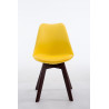 Silla De Comedor Borneo V2 Amarillo,Nogal