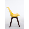 Silla De Comedor Borneo V2 Amarillo,Nogal