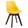 Silla De Comedor Borneo V2 Amarillo,Nogal