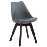 Silla De Comedor Borneo V2 Gris,Nogal