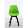 Silla De Comedor Borneo V2 Verde,Nogal