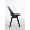 Silla De Comedor Borneo V2 Negro,Nogal
