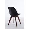 Silla De Comedor Borneo V2 Negro,Nogal