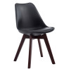 Silla De Comedor Borneo V2 Negro,Nogal