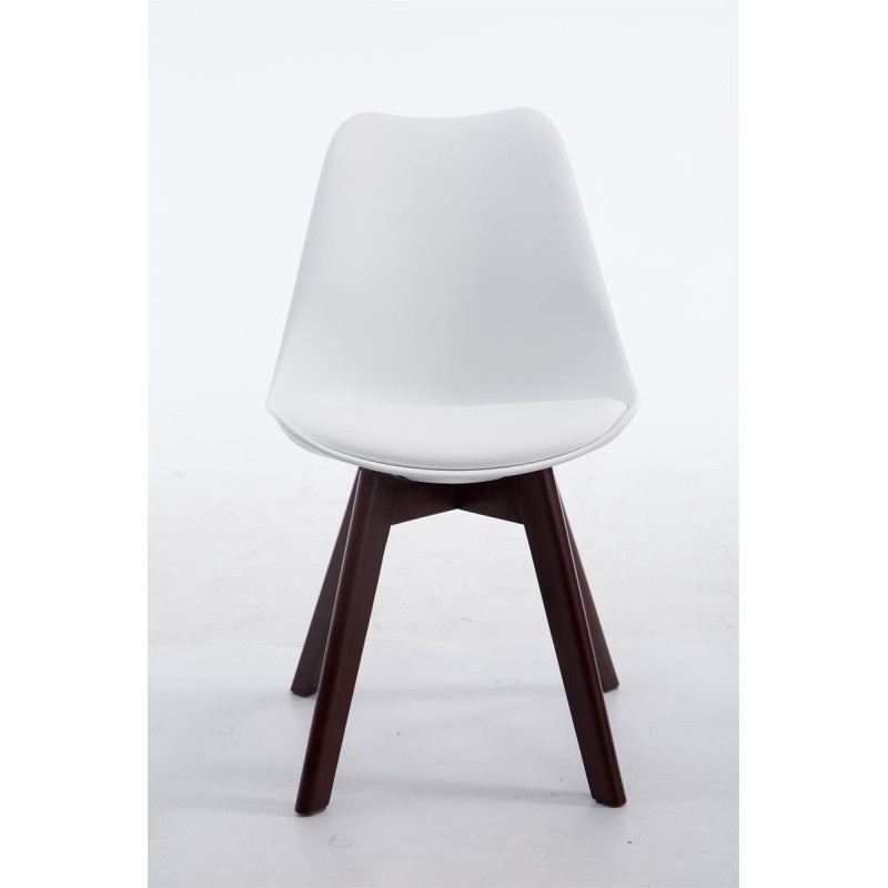 Silla De Comedor Borneo V2 Blanco,Nogal