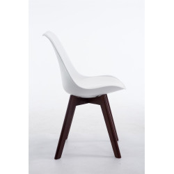 Silla De Comedor Borneo V2 Blanco,Nogal