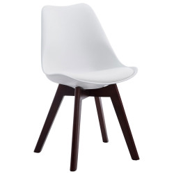 Silla De Comedor Borneo V2 Blanco,Nogal