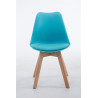 Silla De Comedor Borneo V2 Azul,Natural