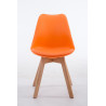 Silla De Comedor Borneo V2 Naranja,Natural