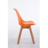 Silla De Comedor Borneo V2 Naranja,Natural