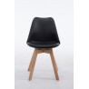 Silla De Comedor Borneo V2 Negro,Natural