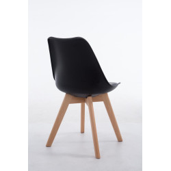 Silla De Comedor Borneo V2 Negro,Natural