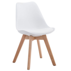 Silla De Comedor Borneo V2 Blanco,Natural