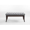 Taburete Recibidor Ramses En Madera Oscura Gris,100 cm