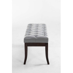 Taburete Recibidor Ramses En Madera Oscura Gris,100 cm