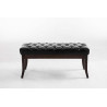 Taburete Recibidor Ramses En Madera Oscura Negro,100 cm