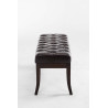 Taburete Recibidor Ramses En Madera Oscura Negro,100 cm