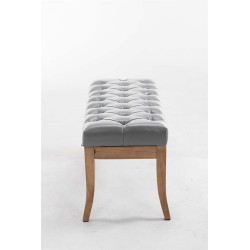 Banco Recibidor Ramses En Madera Clara Gris,100 cm