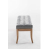Banco Recibidor Ramses En Madera Clara Gris,100 cm