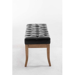Banco Recibidor Ramses En Madera Clara Negro,100 cm