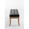 Banco Recibidor Ramses En Madera Clara Negro,100 cm